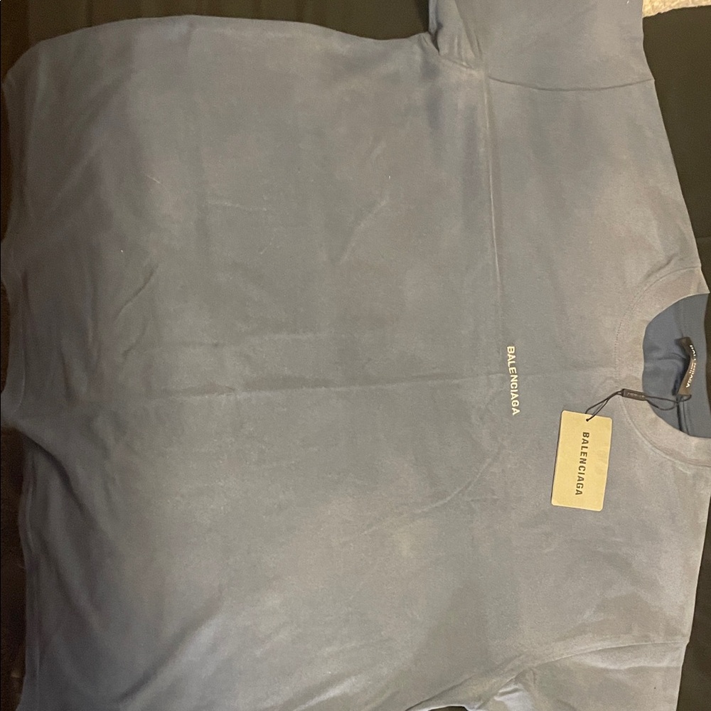 Balenciaga Slate Blue Tee